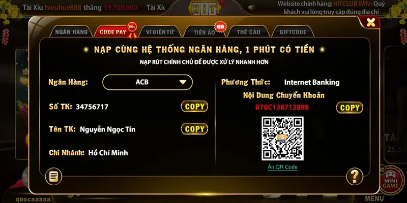 Code Pay - Thanh toán trong chớp mắt chỉ 60s