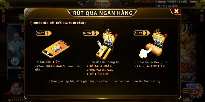 Cách rút tiền về tài khoản tiện lợi nhanh chóng